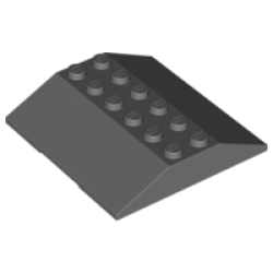 Slope 33 6 x 6 Double (Train Roof) - Dark Bluish Gray Slope 33 6 x 6 Double (Train Roof) - Dark Bluish Gray