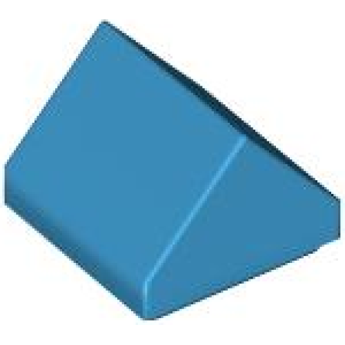 Деталь LEGO 35464 Slope 45 1 x 1 x 2/3 Double - Dark Azure