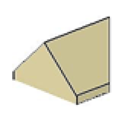 Slope 45 2 x 1 Double / Inverted (Undetermined Type) - Tan Slope 45 2 x 1 Double / Inverted (Undetermined Type) - Tan