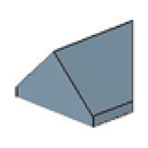 Деталь LEGO 3049 Slope 45 2 x 1 Double / Inverted (Undetermined Type) - Sand Blue