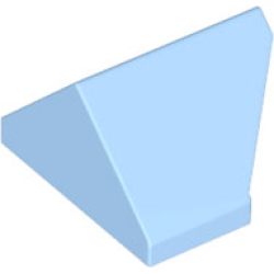 Slope 45 2 x 1 Double / Inverted with Bottom Stud Holder - Bright Light Blue Slope 45 2 x 1 Double / Inverted with Bottom Stud Holder - Bright Light Blue