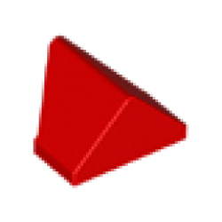 Slope 45 2 x 1 Double / Inverted with Bottom Stud Holder - Red Slope 45 2 x 1 Double / Inverted with Bottom Stud Holder - Red