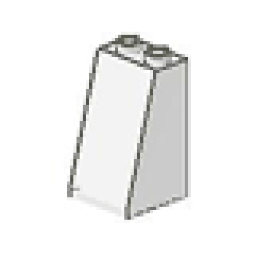 Деталь LEGO 3684 Slope 75 2 x 2 x 3 (Undetermined Type) - White