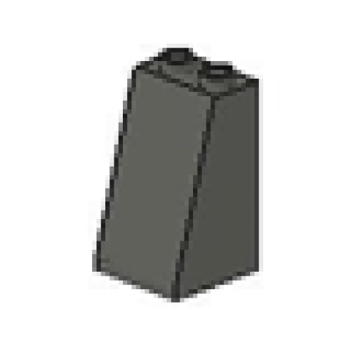 Деталь LEGO 3684 Slope 75 2 x 2 x 3 (Undetermined Type) - Dark Gray