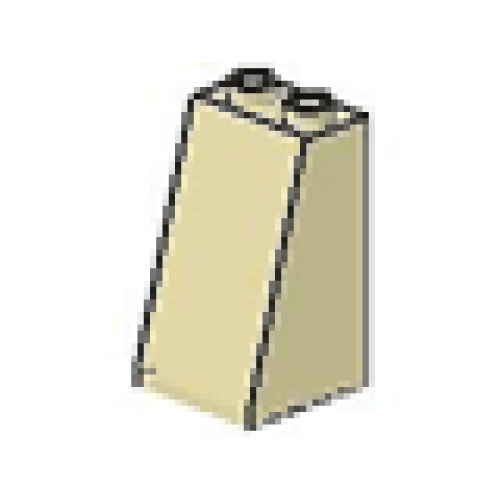 Деталь LEGO 3684 Slope 75 2 x 2 x 3 (Undetermined Type) - Tan
