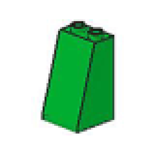 Деталь LEGO 3684 Slope 75 2 x 2 x 3 (Undetermined Type) - Bright Green