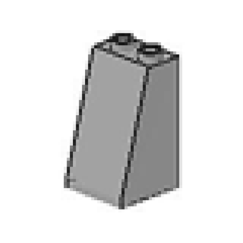 Деталь LEGO 3684 Slope 75 2 x 2 x 3 (Undetermined Type) - Light Gray