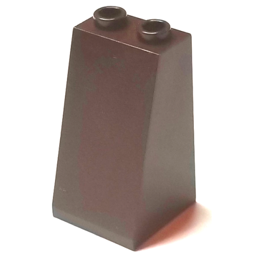 Деталь LEGO 3684a Slope 75 2 x 2 x 3 - Hollow Studs - Dark Brown