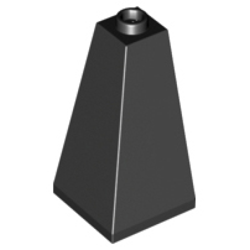 Деталь LEGO 3685 Slope 75 2 x 2 x 3 Double Convex - Black