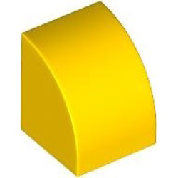 Slope, Curved 1 x 1 - Yellow