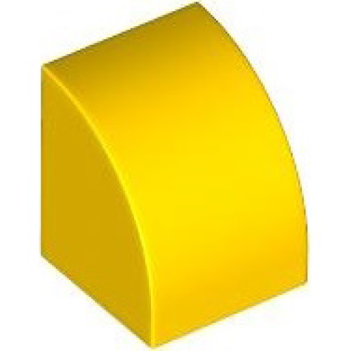 Деталь LEGO 7126 Slope, Curved 1 x 1 - Yellow