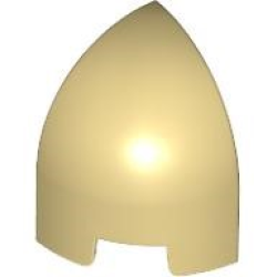 Slope, Curved 1 x 1 x 1 1/3 Corner Round - Tan