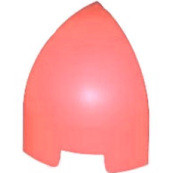 Slope, Curved 1 x 1 x 1 1/3 Corner Round - Coral