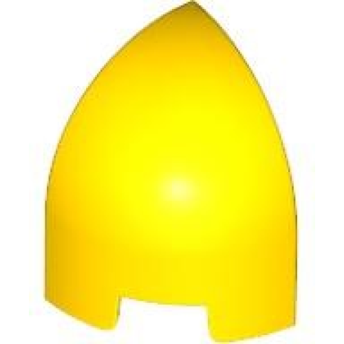 Деталь LEGO 1871 Slope, Curved 1 x 1 x 1 1/3 Corner Round - Yellow