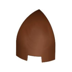 Slope, Curved 1 x 1 x 1 1/3 Corner Round - Reddish Brown