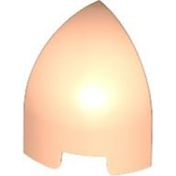 Slope, Curved 1 x 1 x 1 1/3 Corner Round - Light Nougat