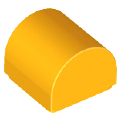 Деталь LEGO 49307 Slope, Curved 1 x 1 x 2/3 Double - Bright Light Orange
