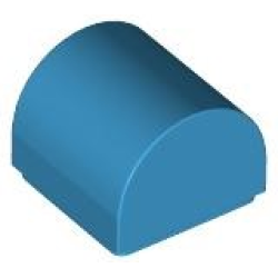 Slope, Curved 1 x 1 x 2/3 Double - Dark Azure