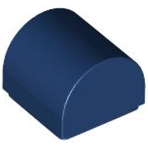 Деталь LEGO 49307 Slope, Curved 1 x 1 x 2/3 Double - Dark Blue