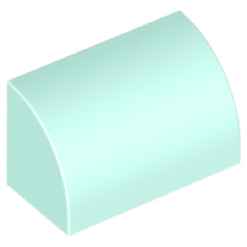 Деталь LEGO 37352 Slope, Curved 1 x 2 with Bottom Stud Holder - Light Aqua