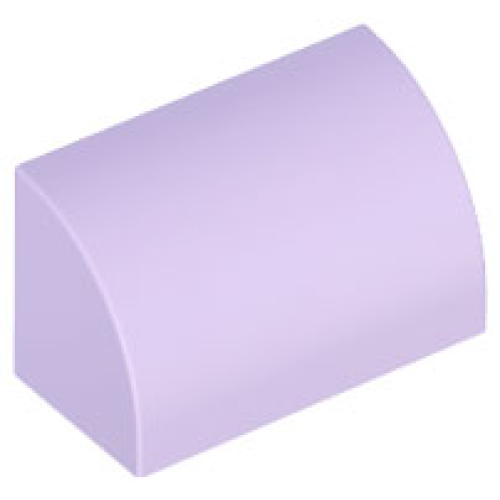 Деталь LEGO 37352 Slope, Curved 1 x 2 with Bottom Stud Holder - Lavender