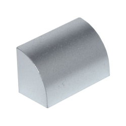 Slope, Curved 1 x 2 with Bottom Stud Holder - Metallic Silver