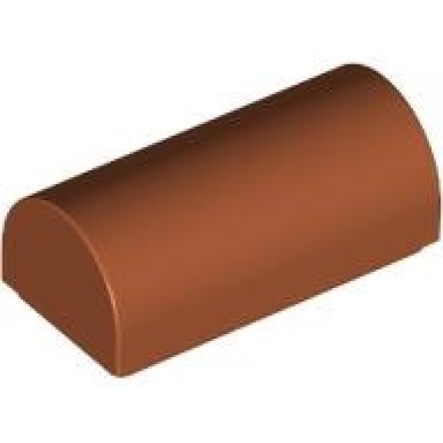 Деталь LEGO 3563 Slope, Curved 1 x 2 x 2/3 Double - Dark Orange