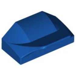 Slope, Curved 1 x 2 x 2/3 Wing End - Blue-Violet