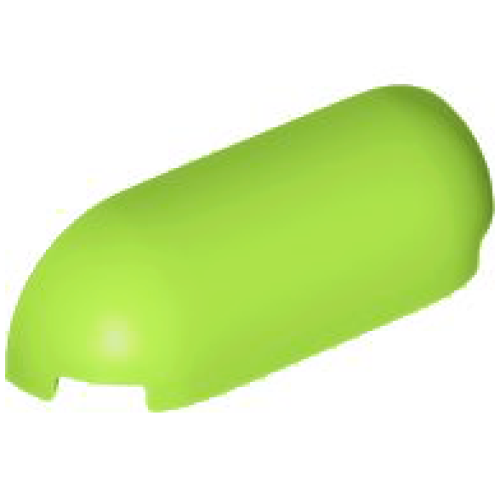 Деталь LEGO 4045 Slope, Curved 1 x 4 with Rounded Ends - Lime