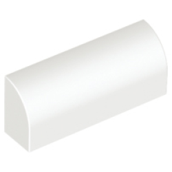 Slope, Curved 1 x 4 x 1 1/3 - White