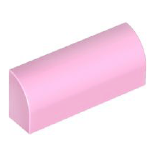 Деталь LEGO 6191 Slope, Curved 1 x 4 x 1 1/3 - Bright Pink