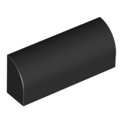 Деталь LEGO 6191 Slope, Curved 1 x 4 x 1 1/3 - Black