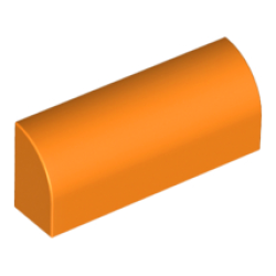 Slope, Curved 1 x 4 x 1 1/3 - Orange