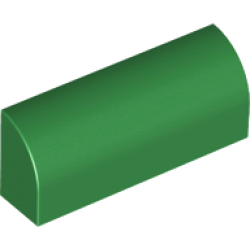 Slope, Curved 1 x 4 x 1 1/3 - Green
