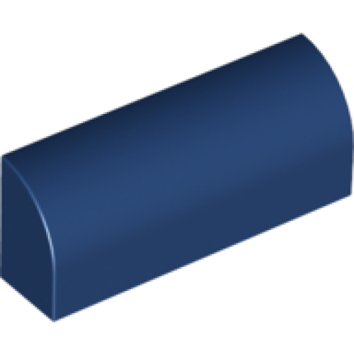 Деталь LEGO 6191 Slope, Curved 1 x 4 x 1 1/3 - Dark Blue