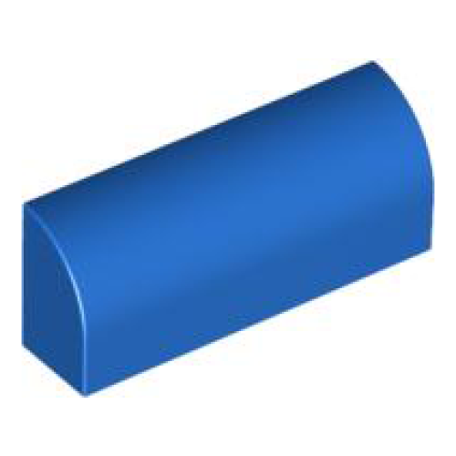 Деталь LEGO 6191 Slope, Curved 1 x 4 x 1 1/3 - Blue