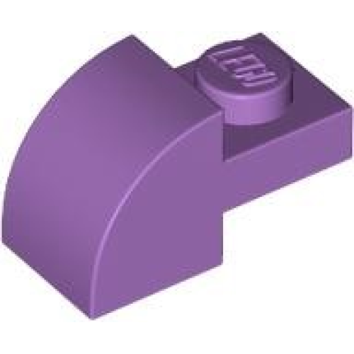 Деталь LEGO 5841 Slope, Curved 2 x 1 with Recessed Stud - Medium Lavender
