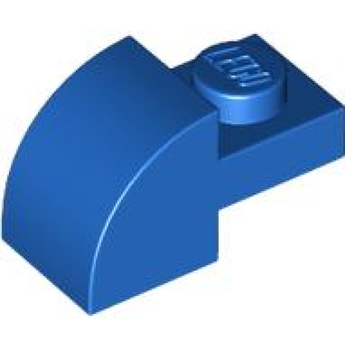 Деталь LEGO 5841 Slope, Curved 2 x 1 with Recessed Stud - Blue