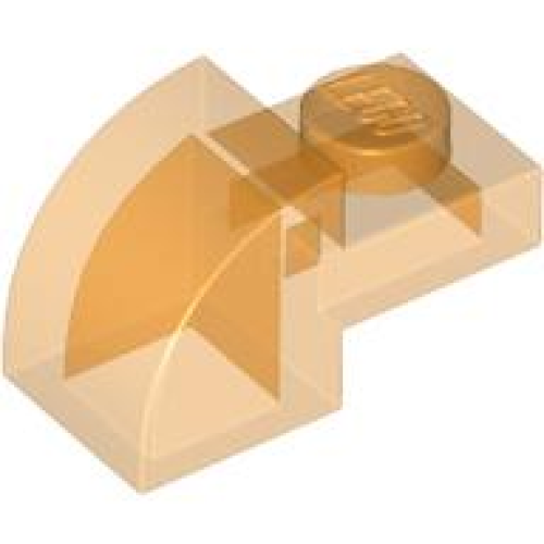 Деталь LEGO 5841 Slope, Curved 2 x 1 with Recessed Stud - Trans-Orange