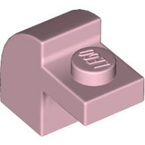 Деталь LEGO 6091 Slope, Curved 2 x 1 x 1 1/3 with Recessed Stud - Pink