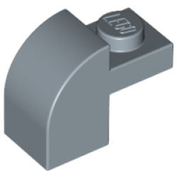 Slope, Curved 2 x 1 x 1 1/3 with Recessed Stud - Sand Blue