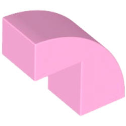 Slope, Curved 2 x 1 x 1 2/3 - Bright Pink