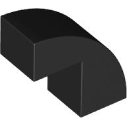 Slope, Curved 2 x 1 x 1 2/3 - Black
