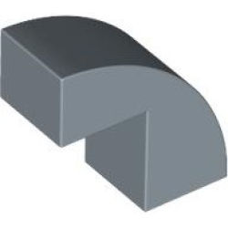 Slope, Curved 2 x 1 x 1 2/3 - Sand Blue