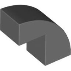Slope, Curved 2 x 1 x 1 2/3 - Dark Bluish Gray