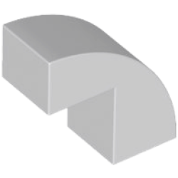 Slope, Curved 2 x 1 x 1 2/3 - Light Bluish Gray