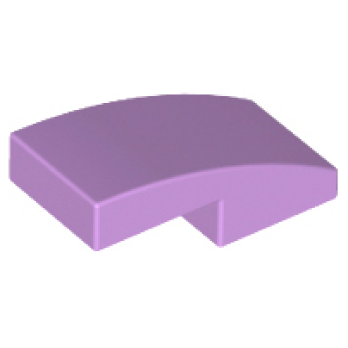 Деталь LEGO 11477 Slope, Curved 2 x 1 x 2/3 - Medium Lavender