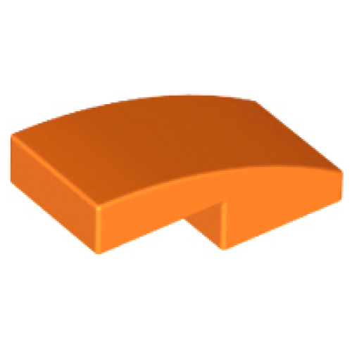 Деталь LEGO 11477 Slope, Curved 2 x 1 x 2/3 - Orange