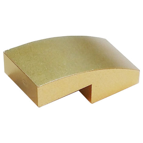 Деталь LEGO 11477 Slope, Curved 2 x 1 x 2/3 - Metallic Gold