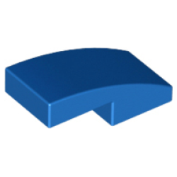 Slope, Curved 2 x 1 x 2/3 - Blue